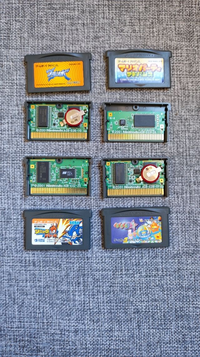 Lote 7 juegos japoneses GBA pokemon, quest, mana
