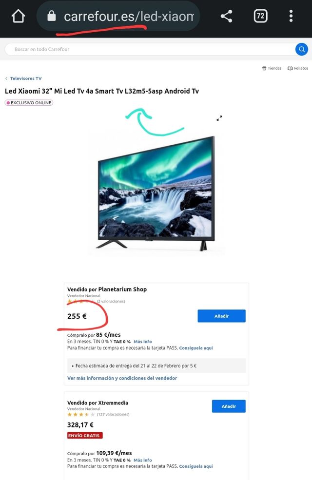 TV Smart TV. Xiaomi 32Pulgadas 4A -- COMO NUEVAS.