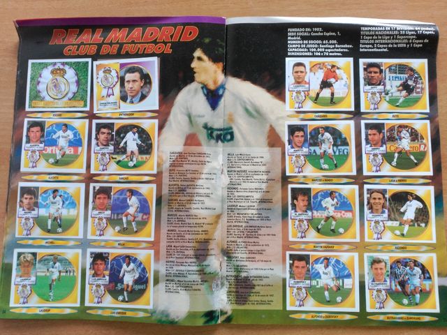 Álbum de cromos La Liga de fútbol 94-95