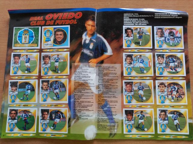 Álbum de cromos La Liga de fútbol 94-95