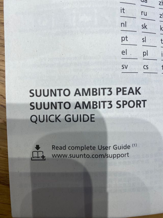 Reloj Sunnto Ambit3 Sport