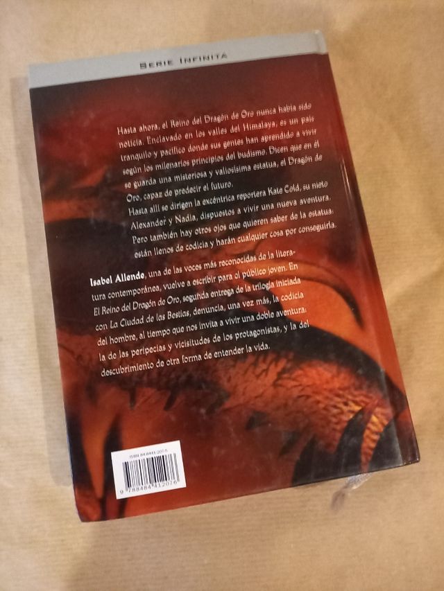 LIBRO-EL REINO DEL DRAGON DE ORO-ISABEL ALLENDE