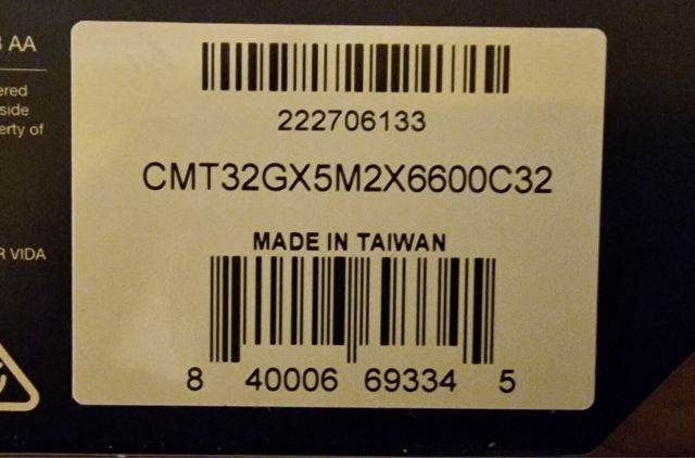 2 Kits RAM DDR5 CORSAIR DOMINATOR 32GB 6600 MHzC32