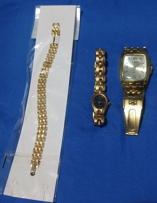 Conjunto de relojes y pulsera