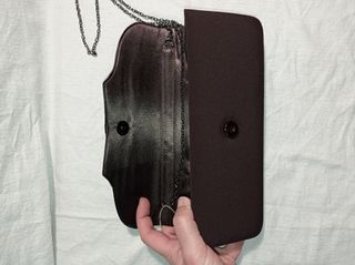 Cartera/bolso de fiesta color chocolate MENBUR