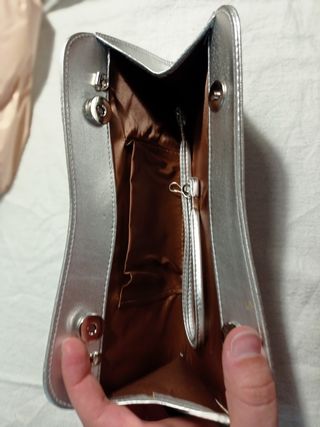 Cartera/bolso de fiesta plateado