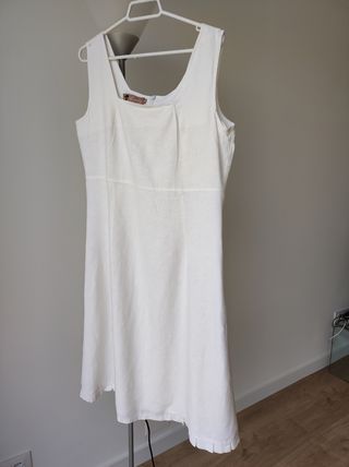 VESTIDO MIDI DE LINO M-L
