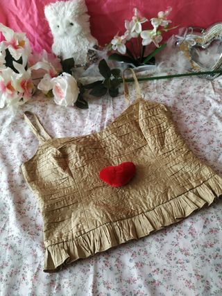 Corpiño de seda dela boutique Anmagro.Talla 40 -42