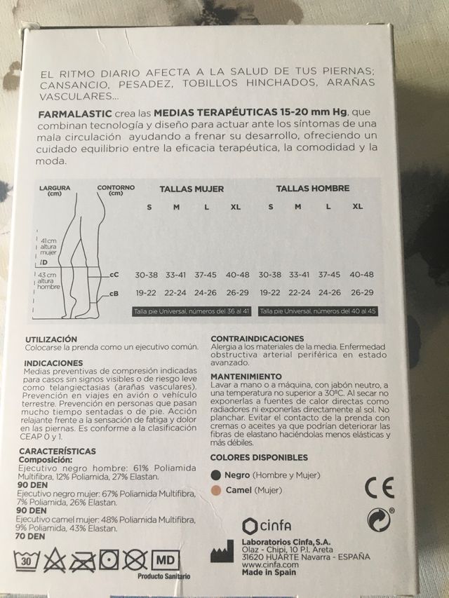 Medias ejecutivos mujer, nuevas en camel