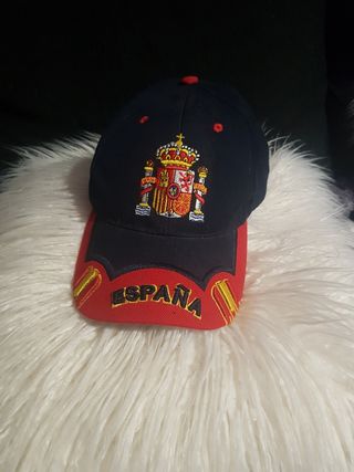 Gorra de España y de Brasil
