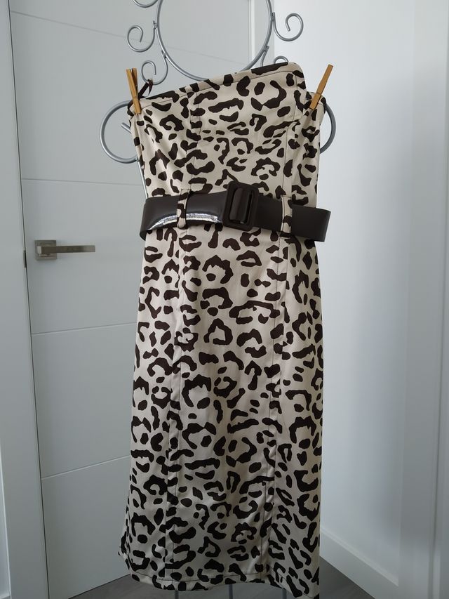 Vestido animal print tigre