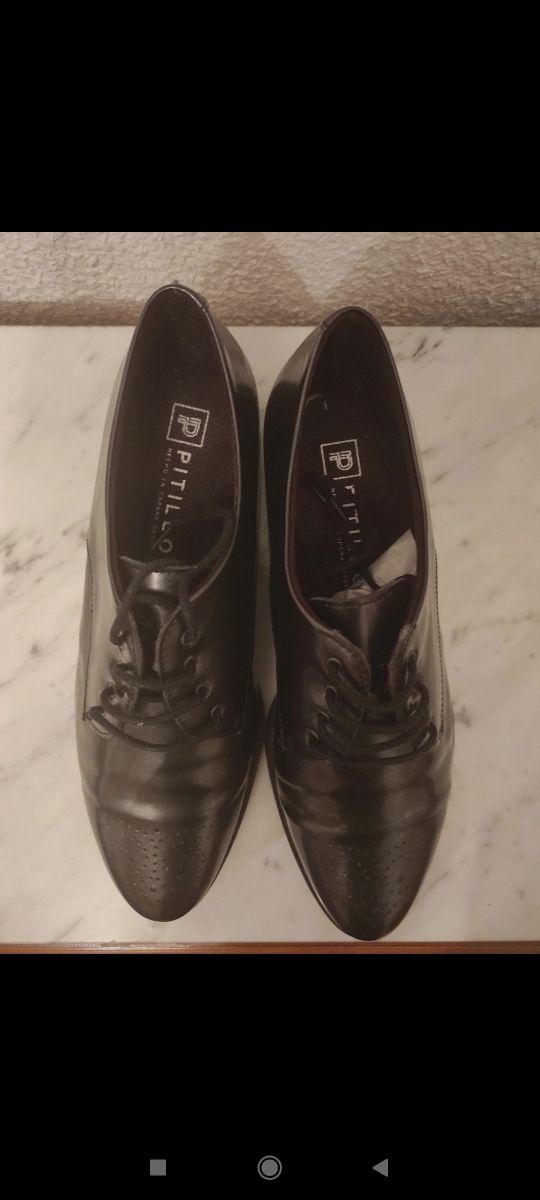 Zapatos Pitillos con cordones, talla 38
