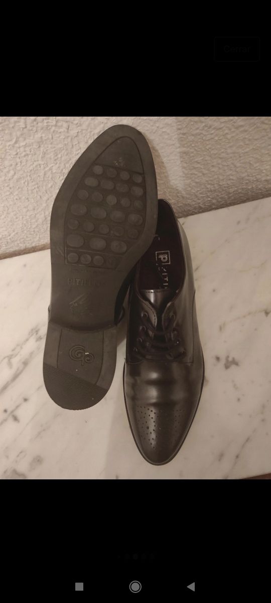 Zapatos Pitillos con cordones, talla 38