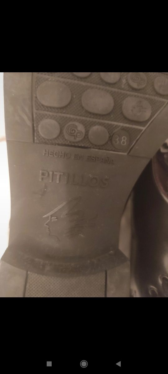 Zapatos Pitillos con cordones, talla 38