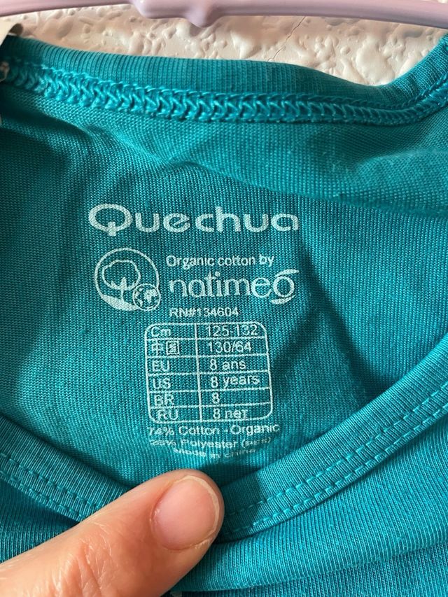 Camiseta manga corta niña/o. Talla 8.