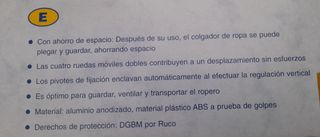 Perchero plegable SIN ESTRENAR