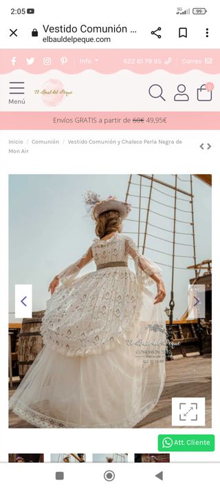 Vestido de comunión Mon Air 