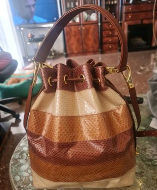 bolso piel auténtica