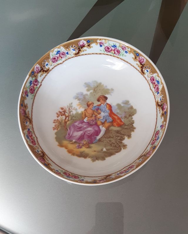 Vassoio porta bon bon porcellana bavaria Winterlin