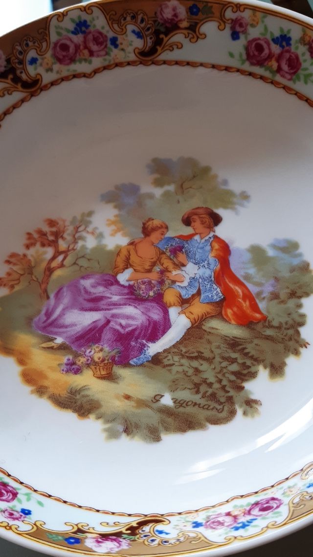 Vassoio porta bon bon porcellana bavaria Winterlin