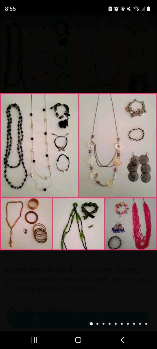 5 CONJUNTOS DE BISUTERIA