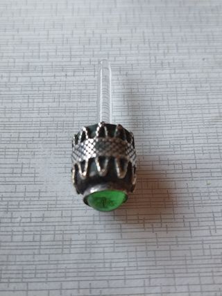 perfumero franses Antiguo cupidon cristal y plata