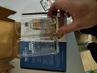2 Bicchieri Birra moretti filtrata A Freddo 0.2 cl