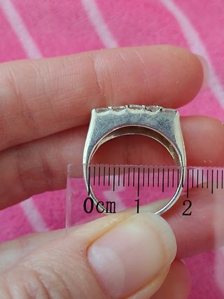 anillo sello plata unisex