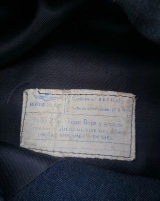 Antiguo Uniforme militar Ejército Aire España 