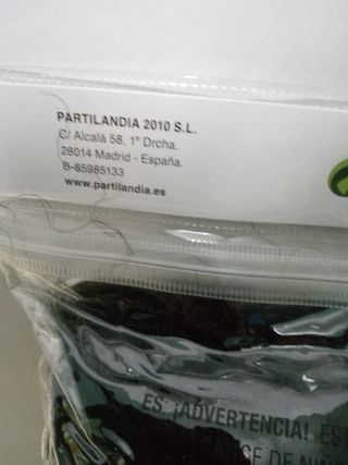 parrucca nera partylandia