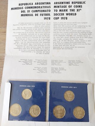 Monedas conmemorativas del Mundial Argentina 1978