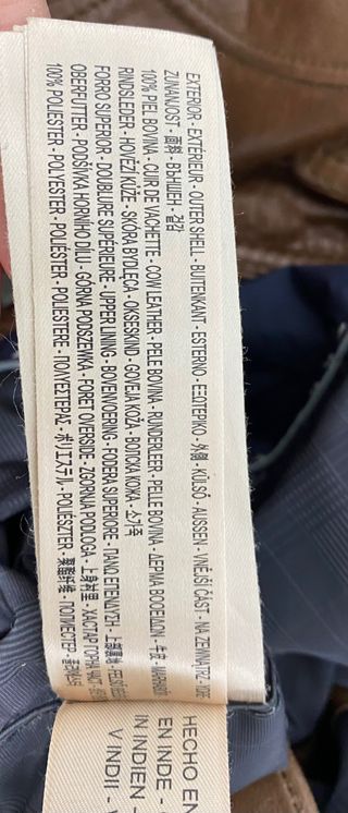 Chaqueta de piel Massimo Dutti