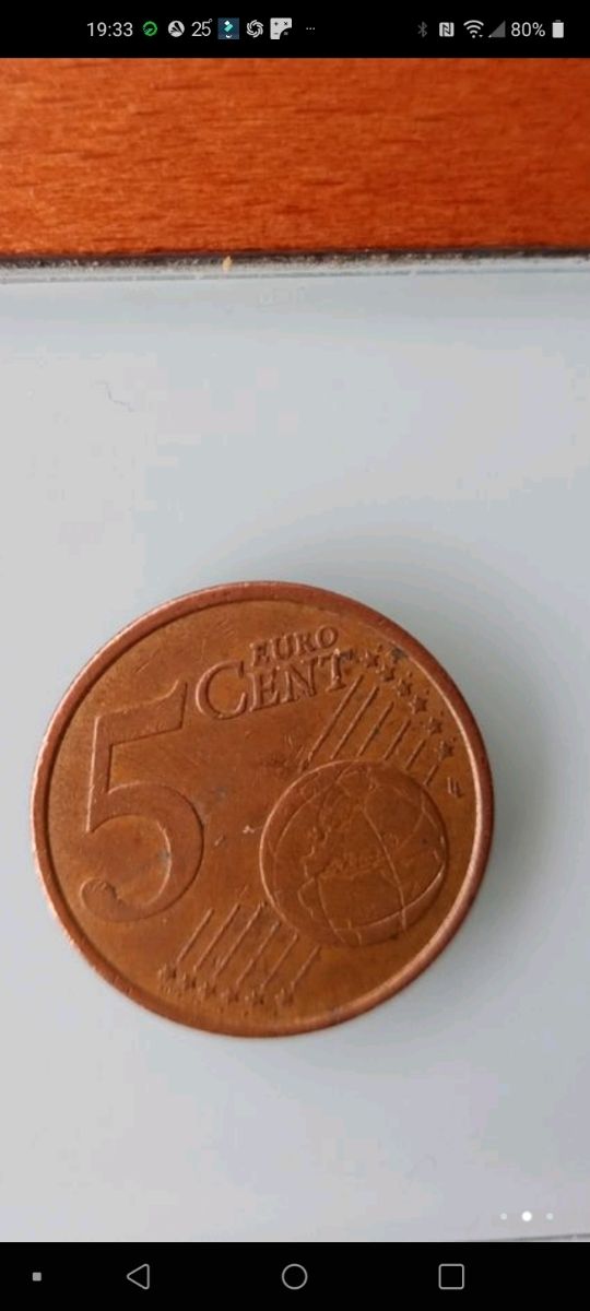 Moneda 5 céntimos Francia 1999