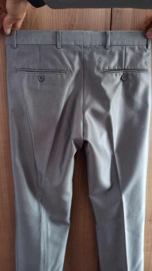 Traje ceremonia hombre en gris plata talla 38-40