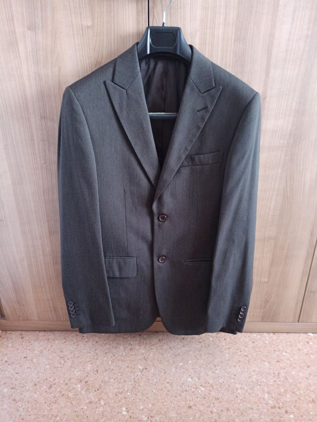 Traje hombre marrón chocolate talla 38-40