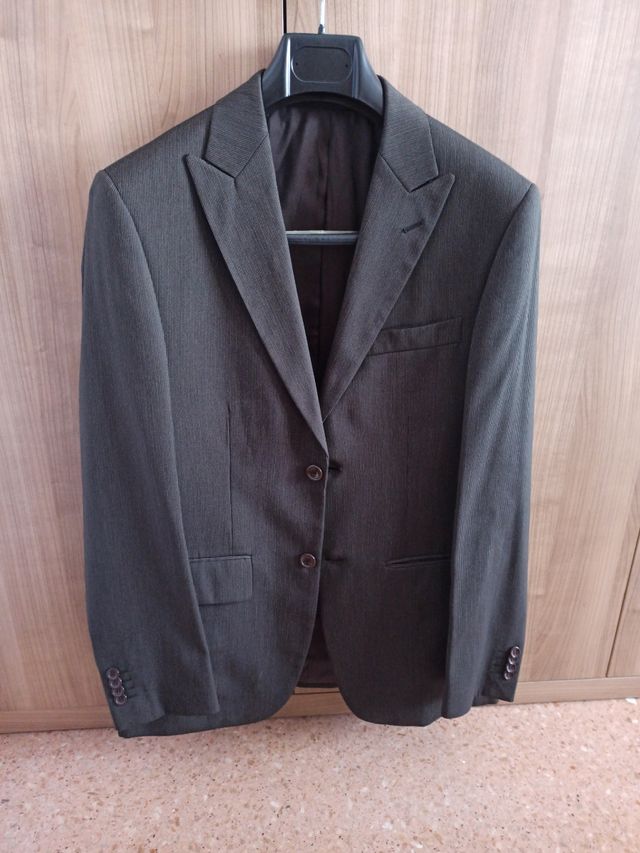 Traje hombre marrón chocolate talla 38-40