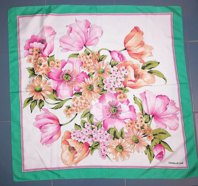 Foulard firmato "Lorenzo di Credi" made in Italy
