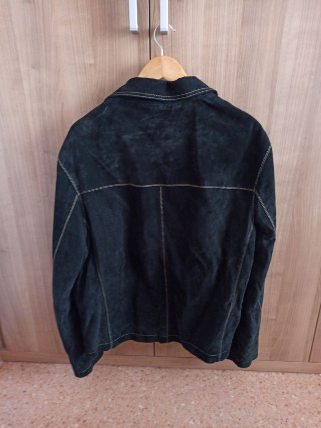 Chaqueta Piel negra hombre