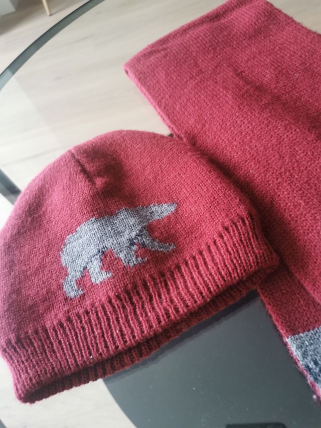Gorro y bufanda niño