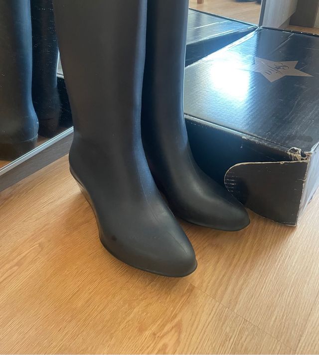 Botas agua tacón azul marino KARTELL