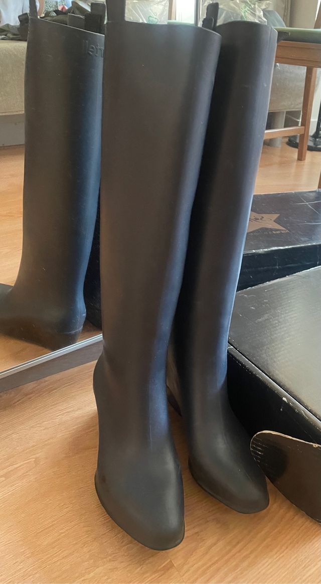 Botas agua tacón azul marino KARTELL