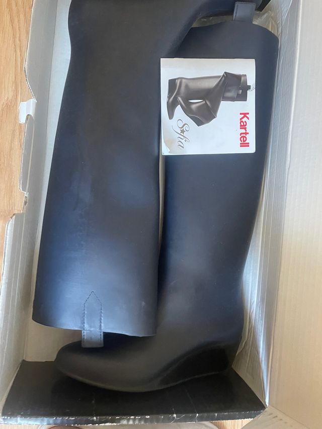 Botas agua tacón azul marino KARTELL