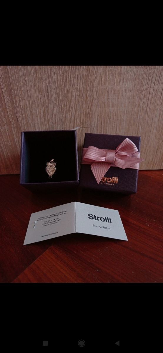 ciondolo gufetto in argento