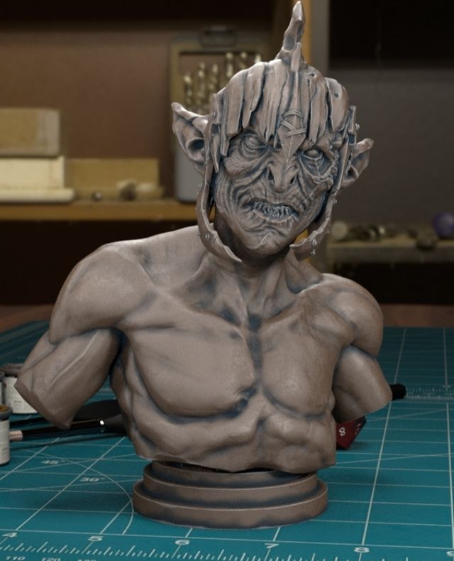 busto Trasgo / orco Señor de los anillos