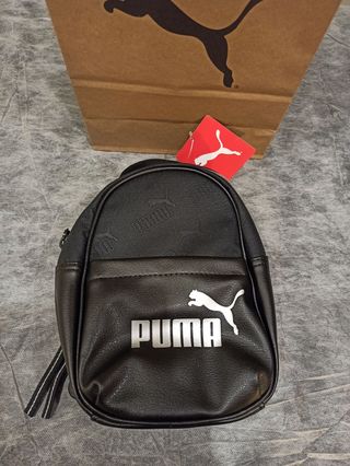 Puma Mini Mochila de Polipiel Con Etiquetas
