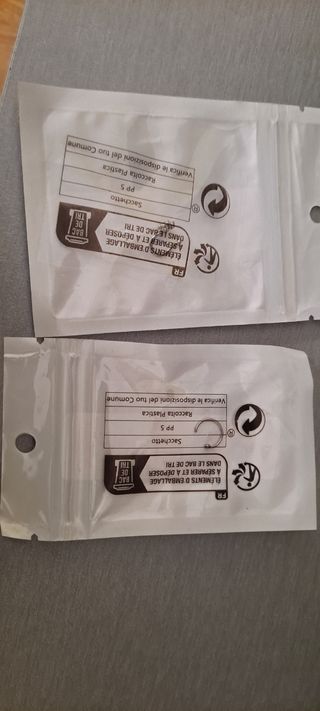 2 cuff de nariz nuevos plateados Nuevos