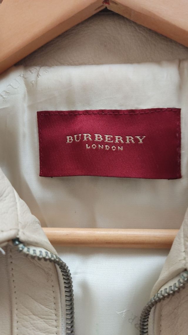 CAZADORA DE PIEL ORIGINAL BURBERRY TALLA 44