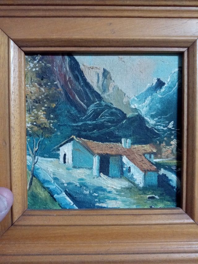 PINTURAS PEQUENAS, PINTURA A ÓLEO, PAISAGEM RURAL
