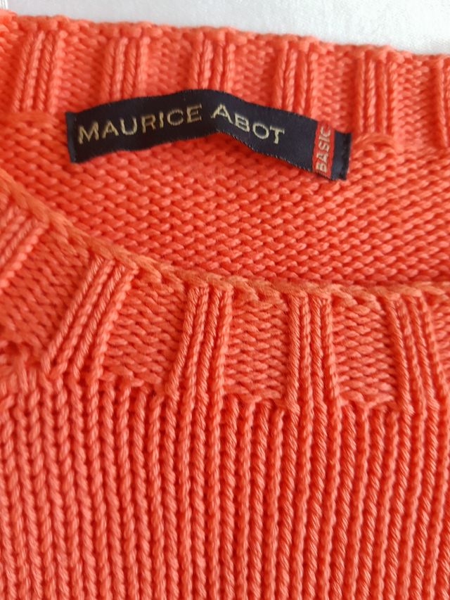 Pullover donna corallo Maurice Abot