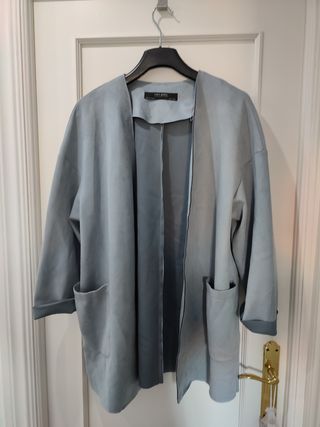 Blazer ante azul sin usar zara